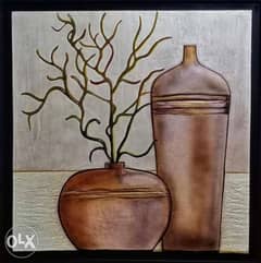 vases embossed painting 0