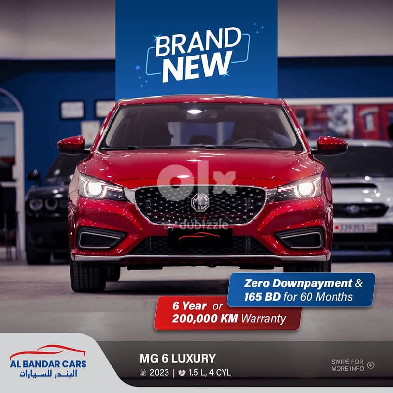 BRAND NEW MG 6 luxury, 2023 0