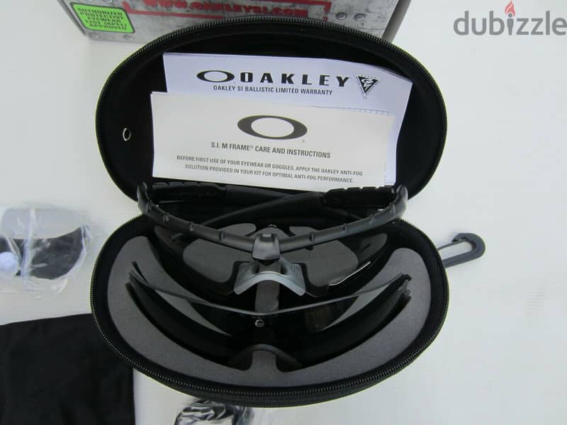 Oakley SI Ballistic M Frame 2.0 Strike with Black Frame and Clear Lens 0