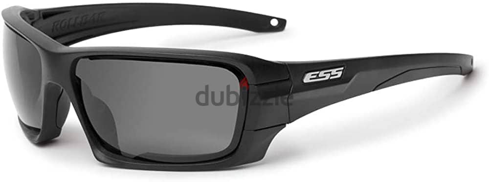ESS Sunglasses Black Rollbar Silver Logo Kit w/Interchangeable Lenses 1