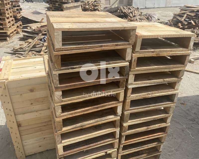 Used, recycled wooden pallets, wooden boxes, crates, liftvan etc 4