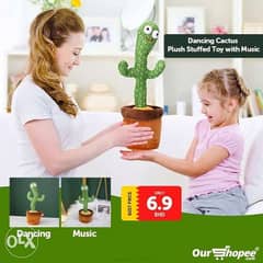 Dancing Cactus Plush Stuffed Toy with Music 0