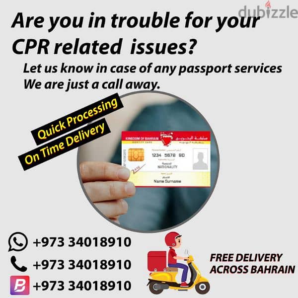 CR,CPR,VISA services in best price 2