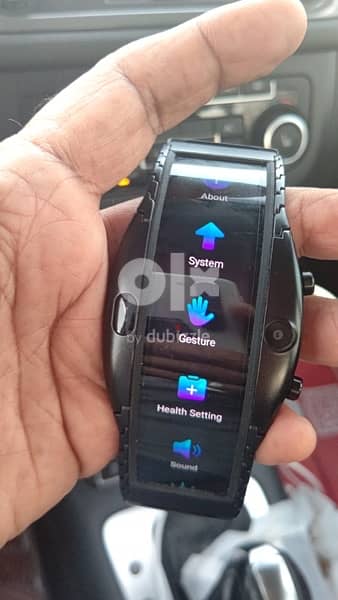 Future smartwatch phone online flexible display