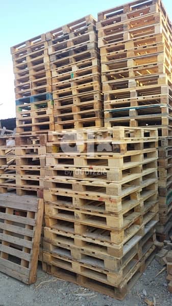 Used wooden pallets and wooden crates in very cheap price