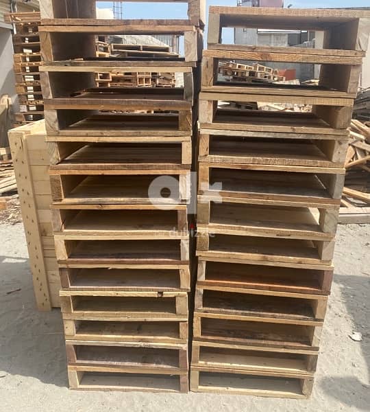 Used wooden pallets and wooden crates in very cheap price 1