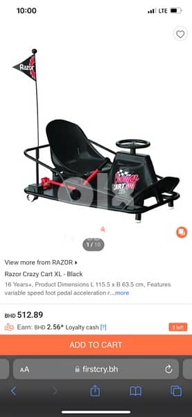 Razor  crazy cart XL 0