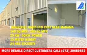 FACTORY SPACE - LIGHT INDUSTRIAL SPACE Call us for Details 39689555