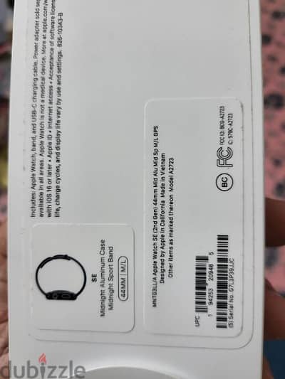 apple watch SE 2 gen , 44 mm M/L  gps