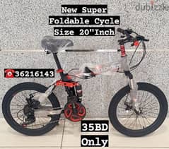 (36216143) New Super Foldable Cycle Size 20"Inch 
Steel Frame
Speed 21