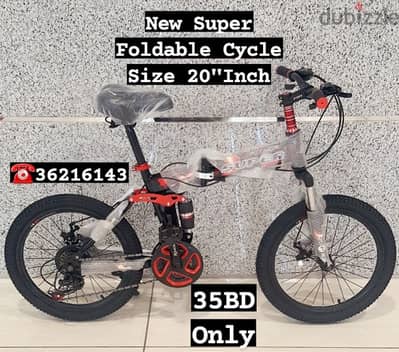 (36216143) New Super Foldable Cycle Size 20"Inch  Steel Frame Speed 21