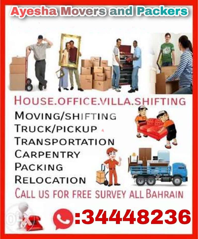 AYESHAPACKINGMOVING PROFESSIONAL SERVICES LOWEST RATE SHIFTING BAH&KSA 2
