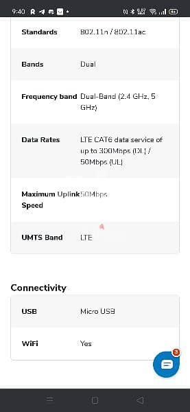 Huawei E5785-320 300 Mbps 4G LTE Mobile WiFi 3