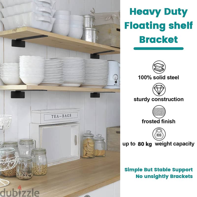 12″ Heavy Duty Floating Shelf Bracket