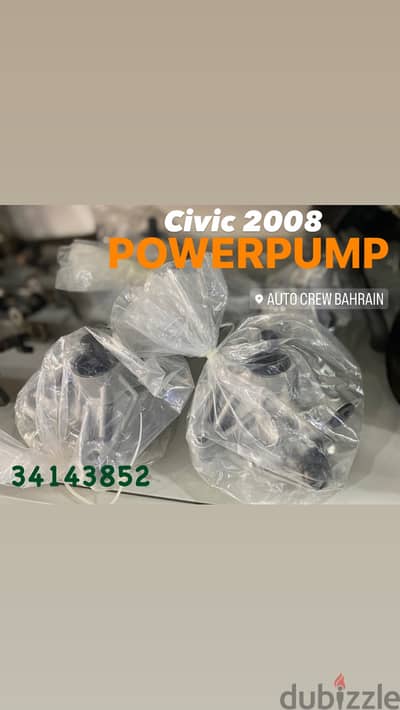 NEW Powerpumps Civic 2006-11 and Accord 2008-12