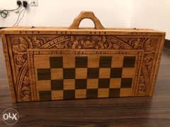 antique backgammon and chest board 0
