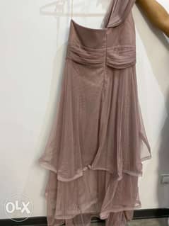 wedding party dress faded pink 0