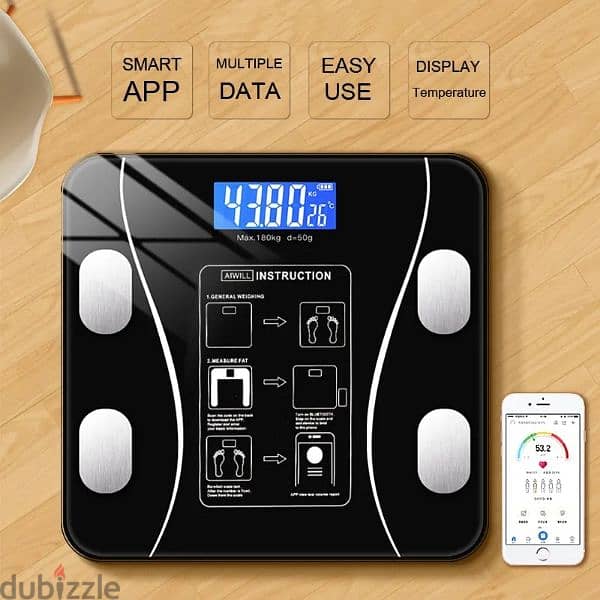 Smart wieght scale Rechargeable 1