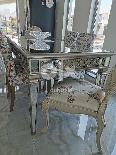 Designer mirror dining table 0