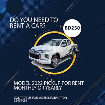 PICK UP for rent NEW 2022