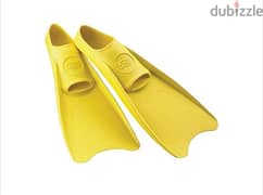 T. Sport Rubber Full Foot Fin, Medium Yellow 0