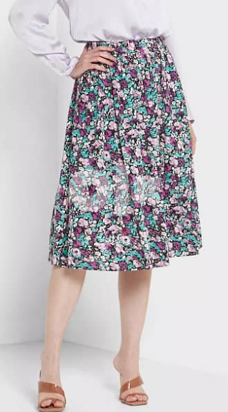 Ella = Printed A-Line Skirt