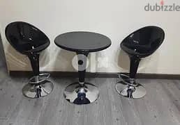 Round Table with Chairs ( Black )