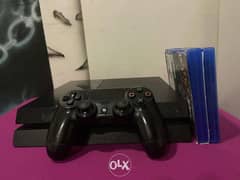 ps4 2 games & controller 0