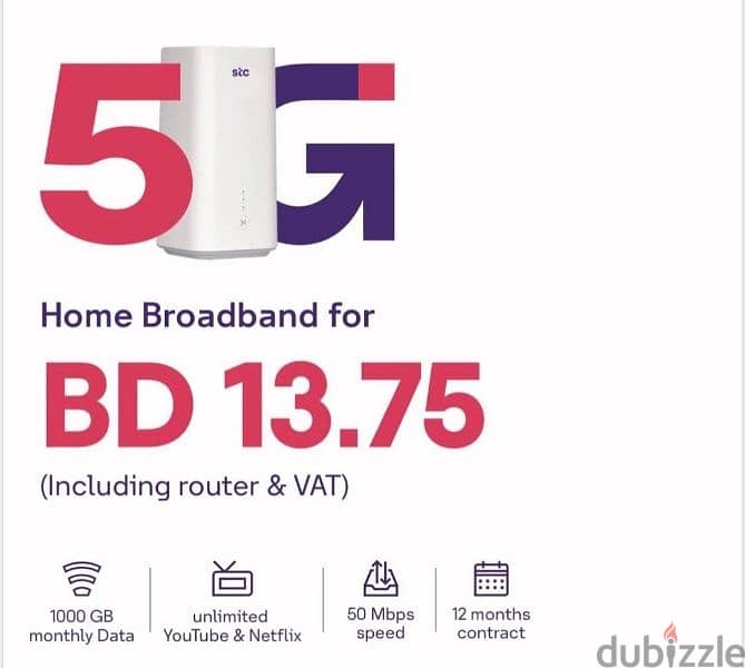 STC Latest 5G Home & Moble Broadband offer's Available 4