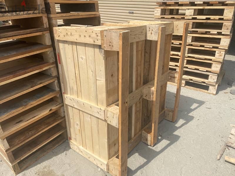 Used, recycled wooden pallets, wooden boxes, crates, liftvan etc 1
