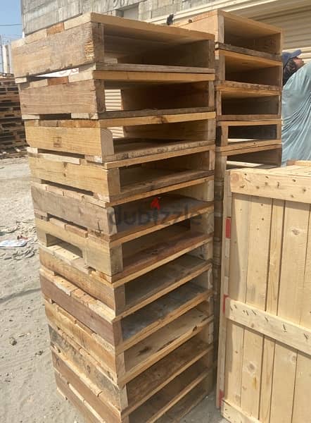Used, recycled wooden pallets, wooden boxes, crates, liftvan etc 3