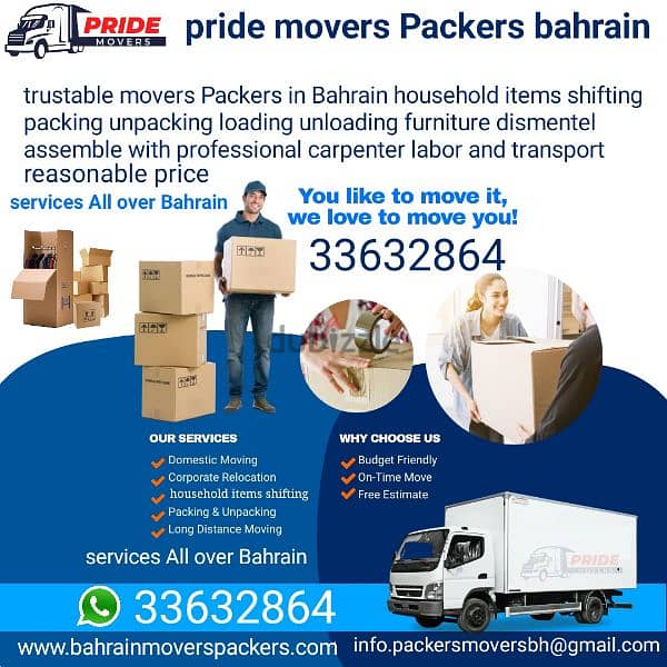 packer mover Bahrain services All over bahrain 33632864 WhatsApp 0