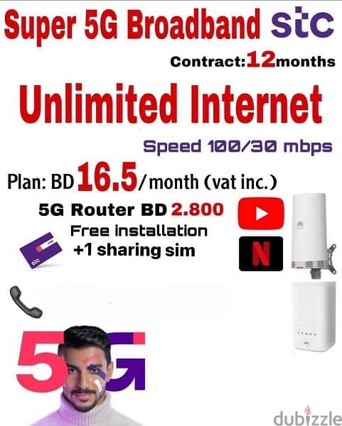 STC Latest 5G Plan's with Free Gift 4