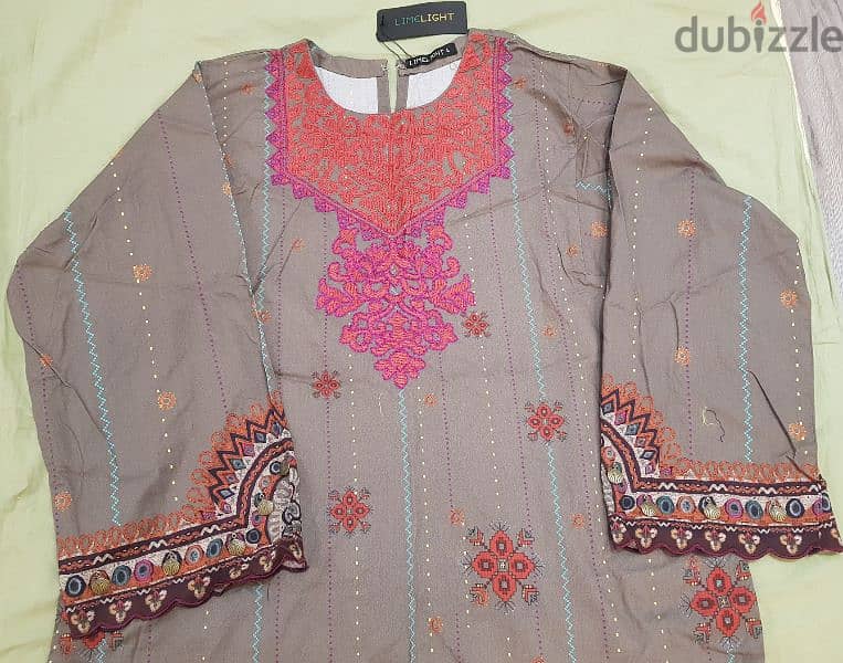BD 6 ONLY LIME LIGHT Embroidery kurta 1