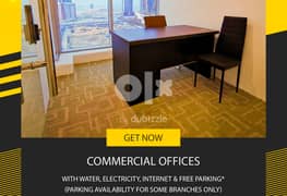 Contact us Now commercial office only 75BHD monthly for 1 years contac