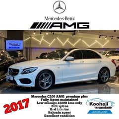 Mercedes *C200 AMG* *premium plus * 2017 Fully Agent maintained *Lo 0