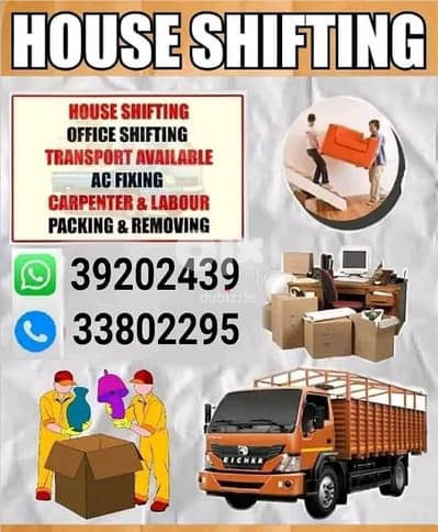 house shifting service all over Bahrain door to door