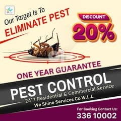 Complete Solution for all type of Pest Control with 1 year guarantee 0