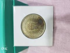 Silver coin one rupee king George era 1940 0