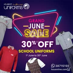 30% OFF School Uniforms - Grand June Sale 2023 0