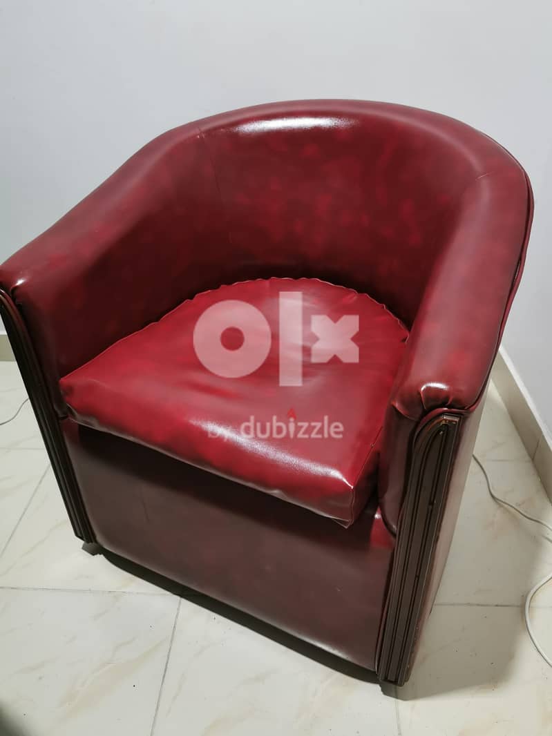 RED sofa chairs in MINT Condition - ONLY 6 LEFT 4