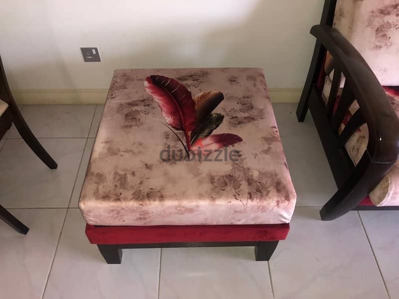 Three Seater Sofa with Chair & single extra seat with coffee table 1