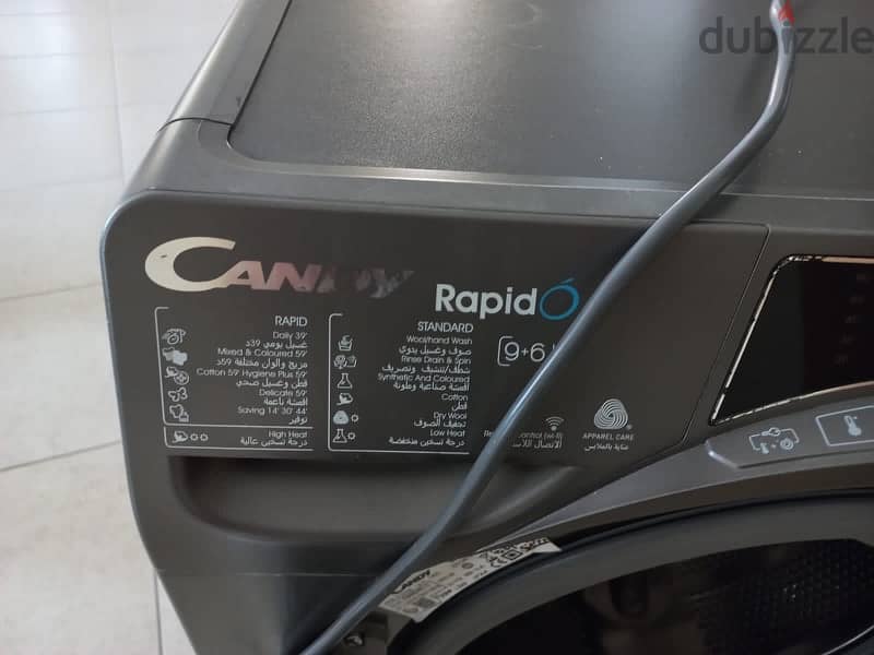 candy  rapid smart washer 9kg dryer 6kg 5