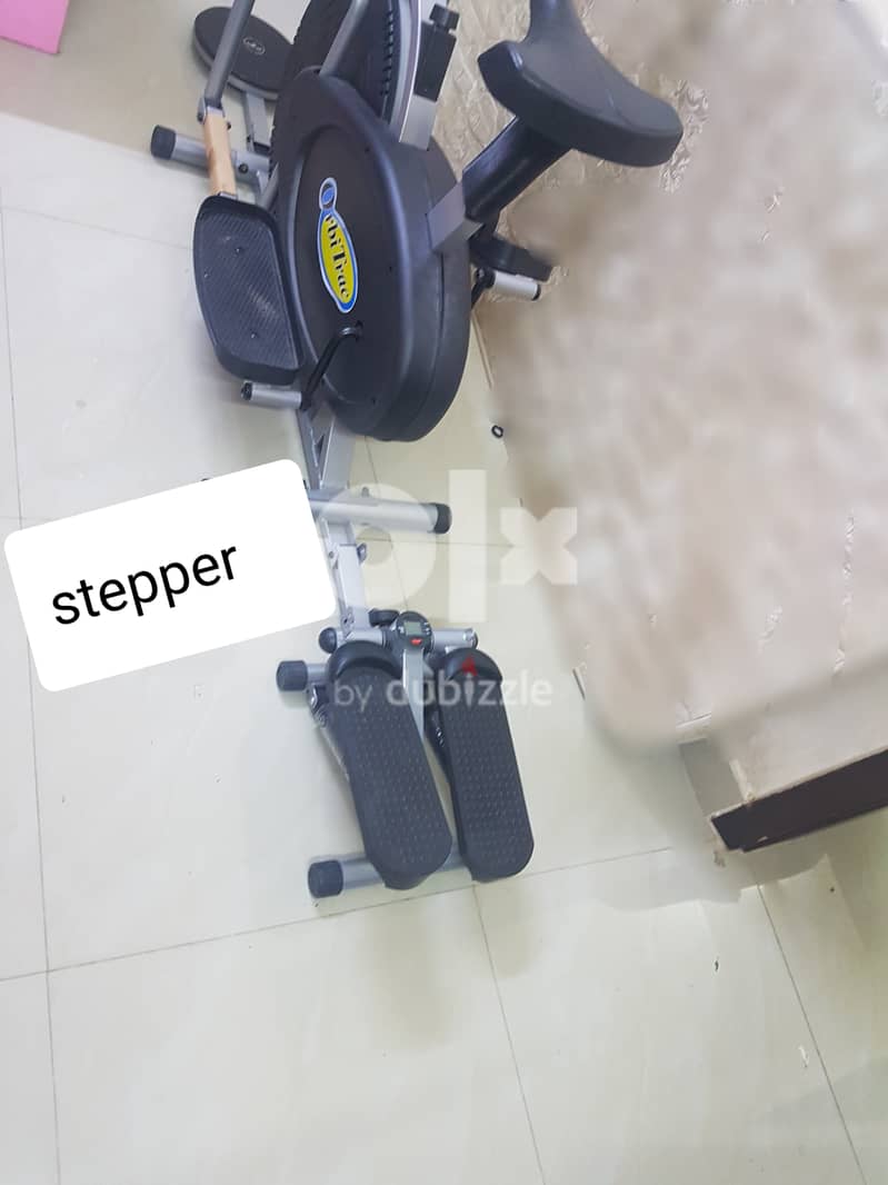 Elliptical cross trainer with Tummy twister, stepper,dumbbells 2