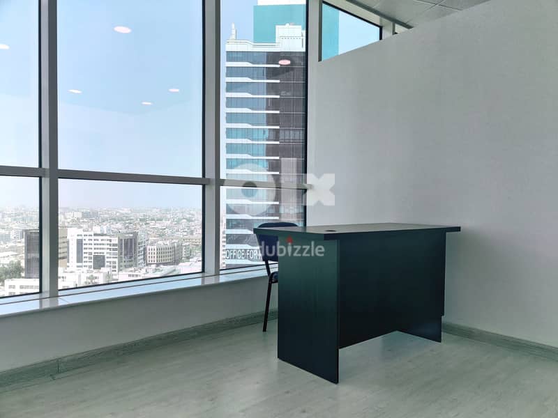 75BD fully furnished commercial offices for rent monthly available he 0