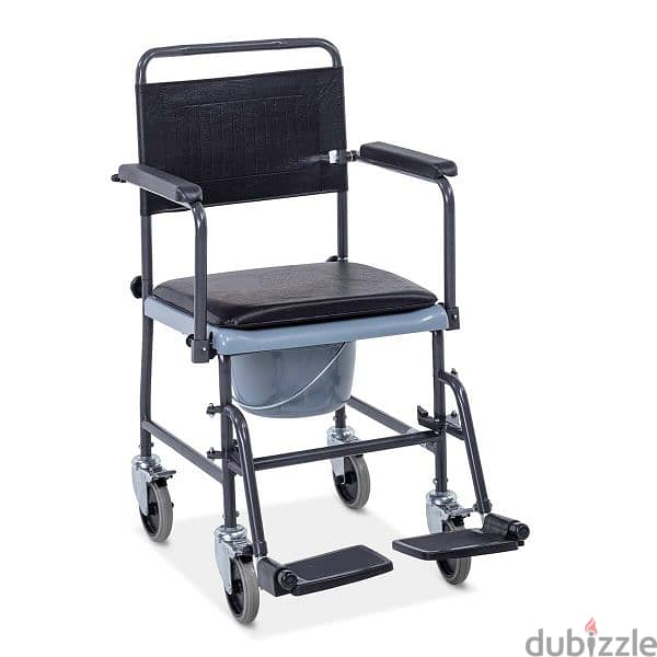 Urgent sale: New patient transfer/commode/toilet chair (كرسي حمام) 2