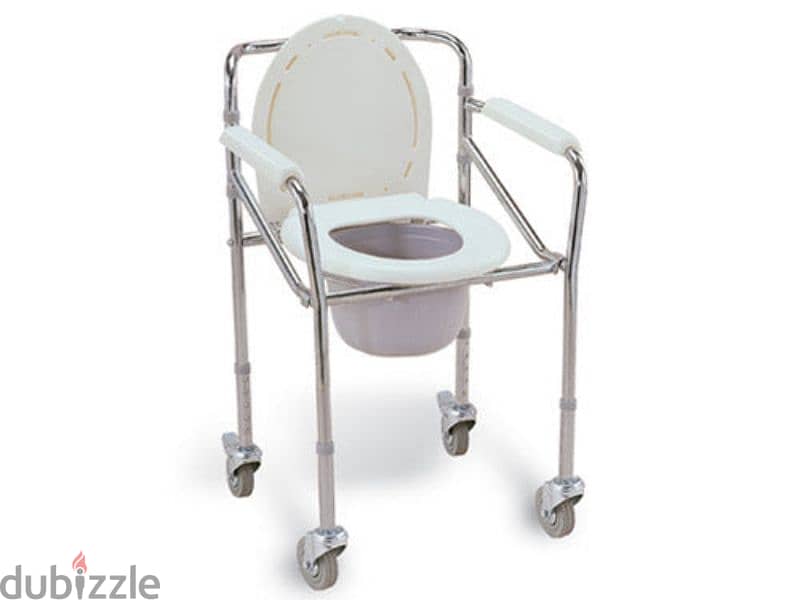 Urgent sale: New patient transfer/commode/toilet chair (كرسي حمام) 3