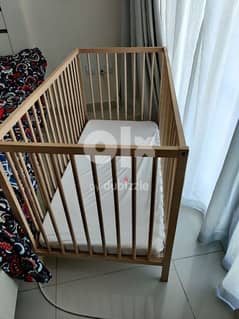 Kids bed  IKEA with mattresse 60×120