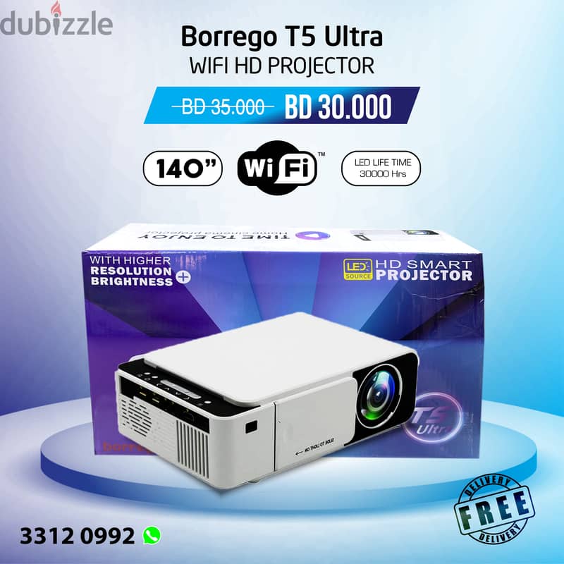 borrego wifi projector t5