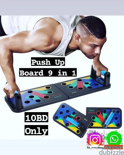 (36216143) 9 In 1 Foldable Push Up Rack Board Fitness Exercise Push Up 1